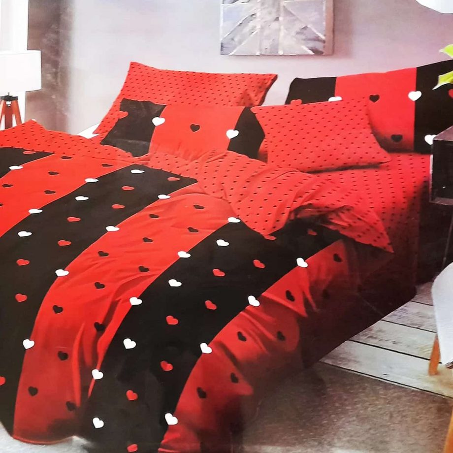 lenjerie de pat, cu model, cocolino, 4 piese, 2 persoane