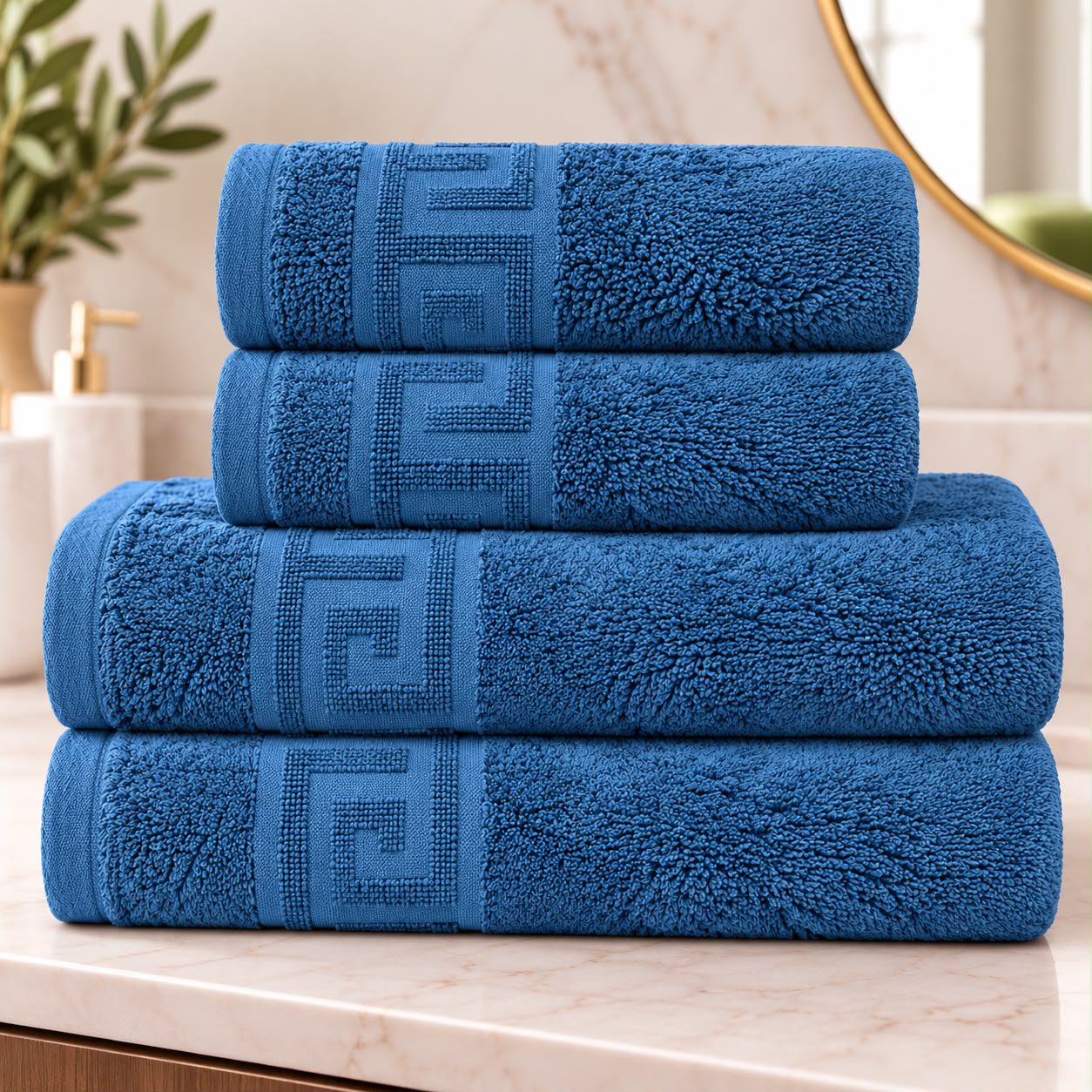 Set 4 prosoape HORECA – Greek Border / 500g – Navy